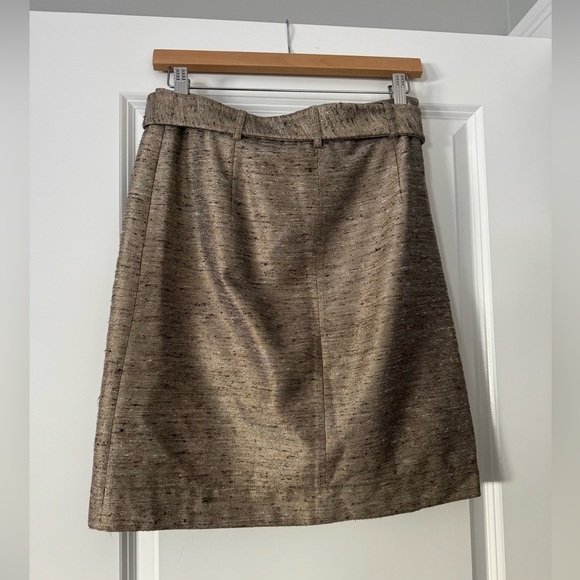 Tory Burch Belted Skirt Size 6 in Tan - Picture 3 of 6